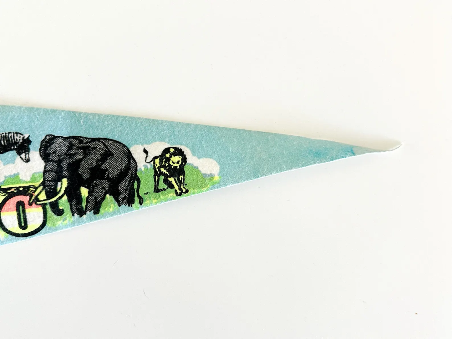 San Diego Zoo 1980s Souvenir Pennant | Vintage Felt Pennant