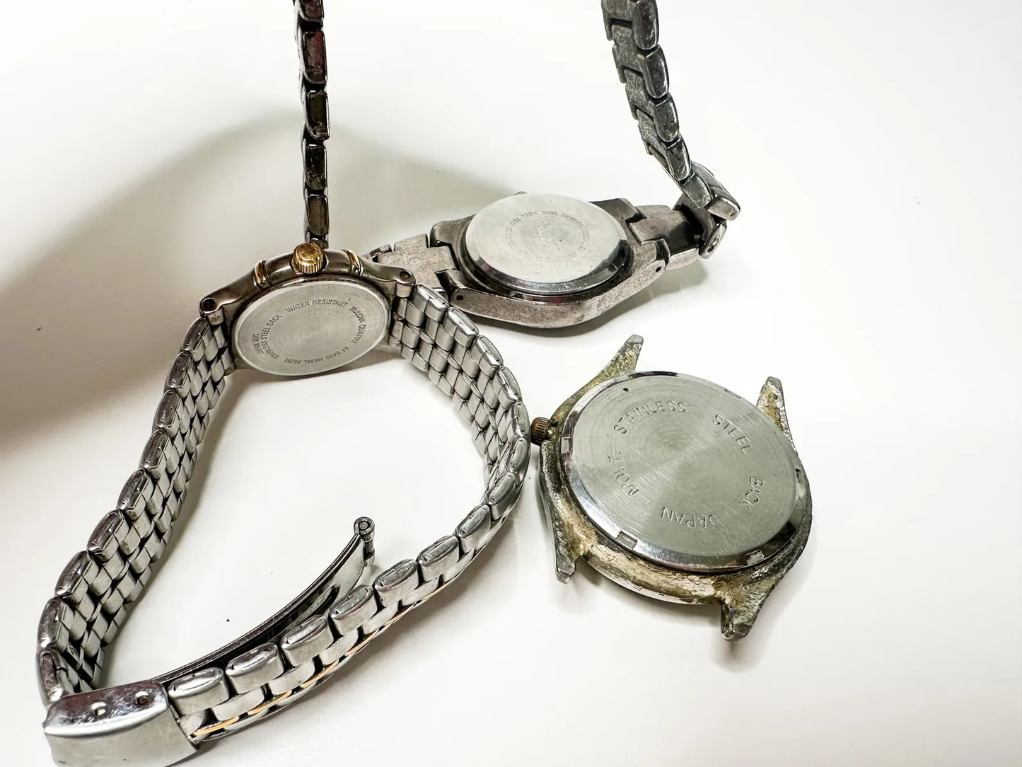 Lot of Three silver tone wristwatches | NOT TESTED