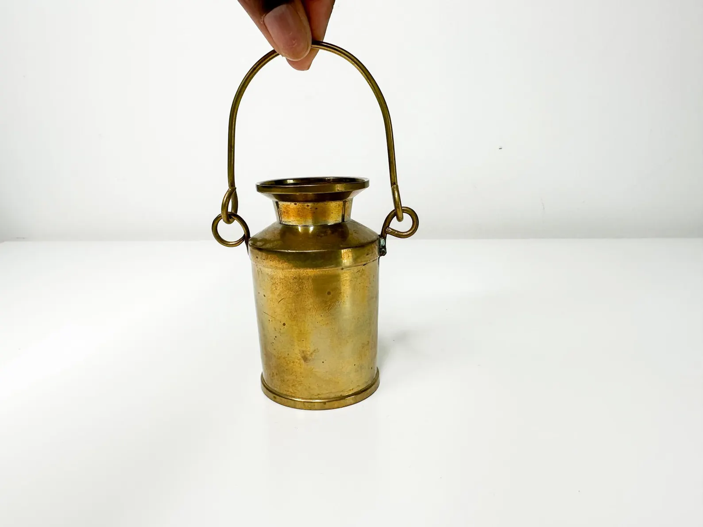 Solid Brass Milk Jug | Vintage Miniature Milk Jug