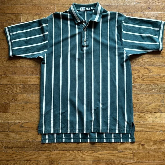 On Tour Men's striped polo shirt | Large