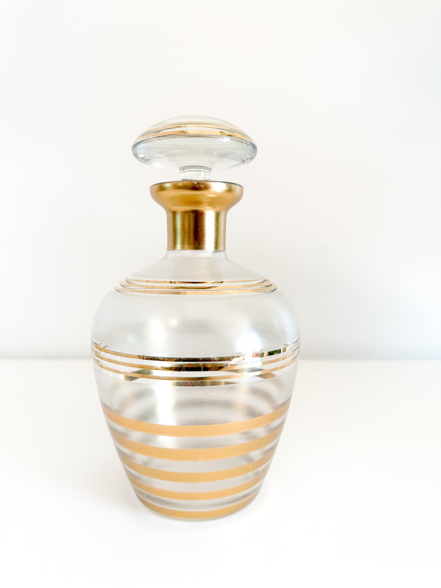 Vintage 1950s Art Deco style Bohemian Six Piece Liquor Set