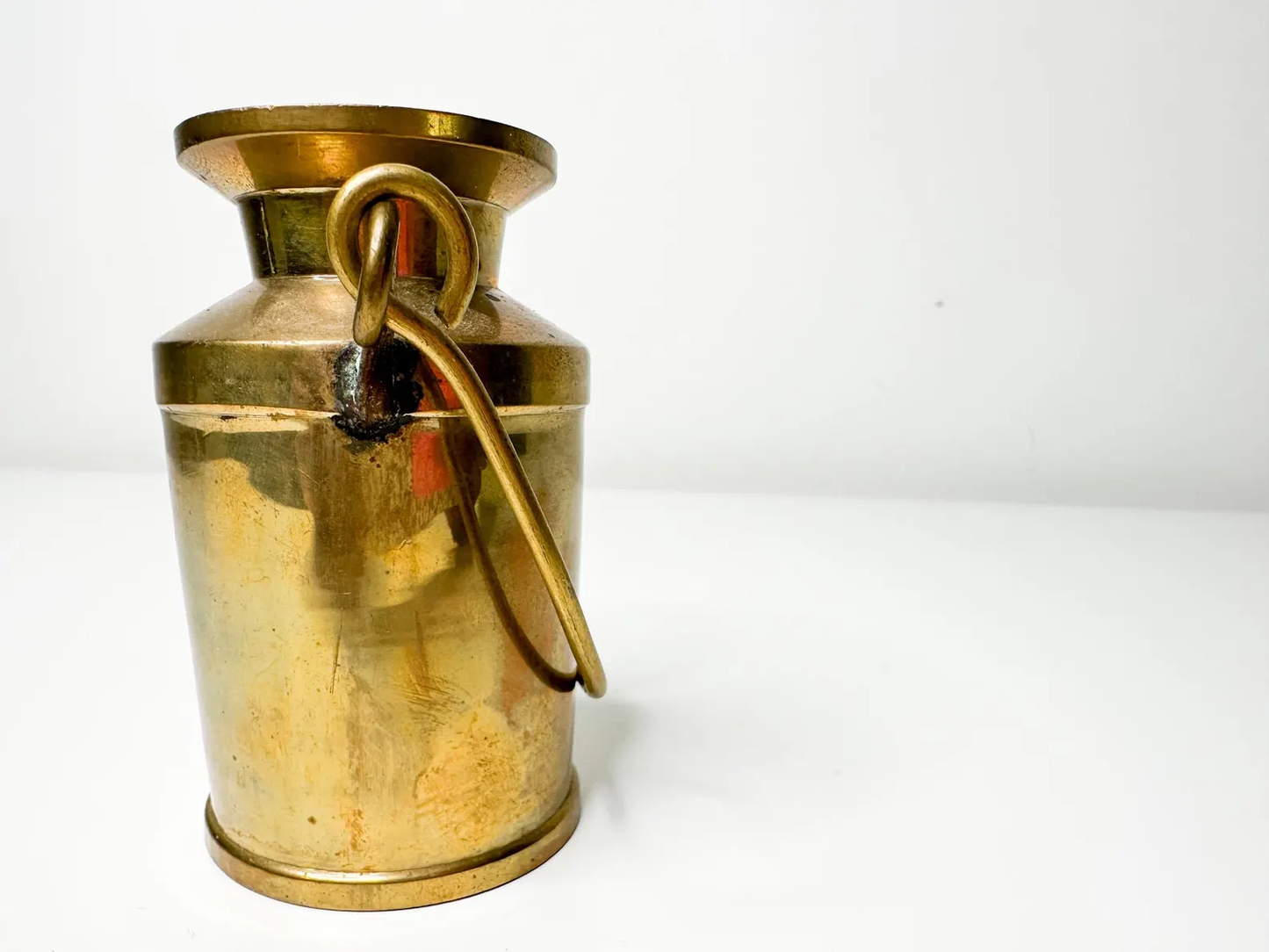 Solid Brass Milk Jug | Vintage Miniature Milk Jug