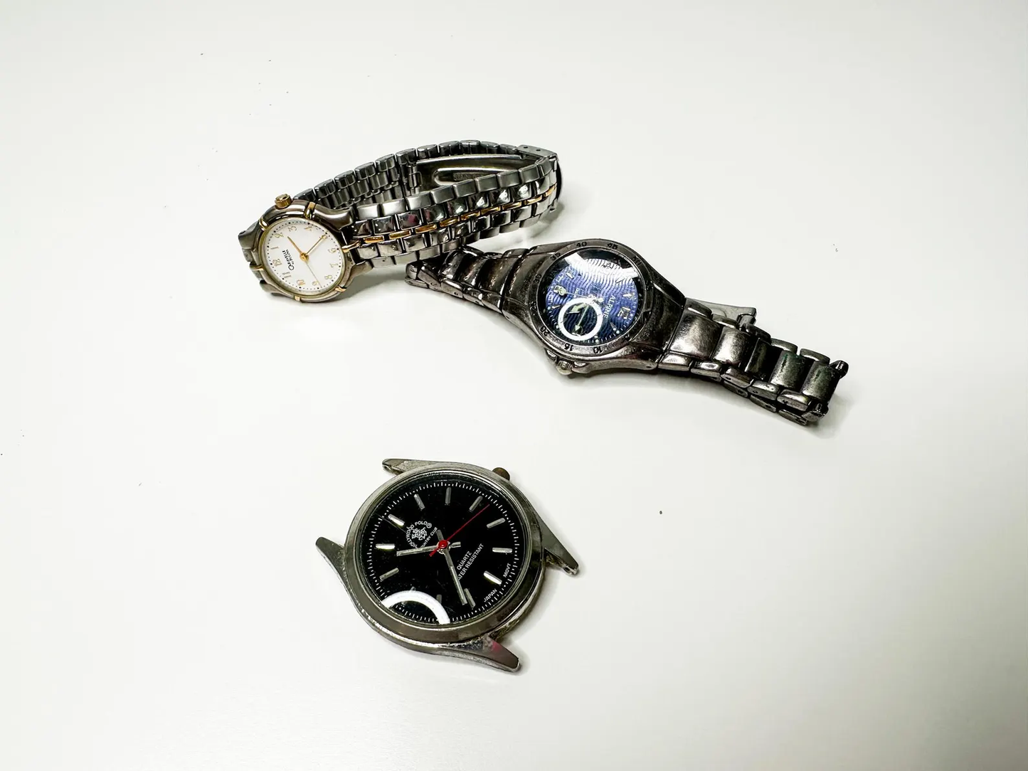 Lot of Three silver tone wristwatches | NOT TESTED