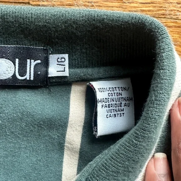 On Tour Men's striped polo shirt | Large