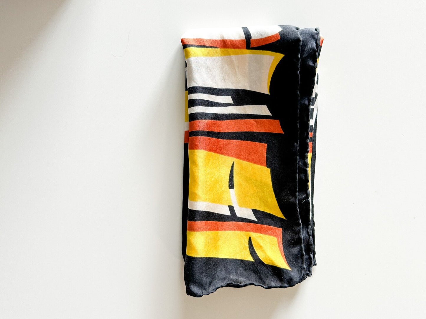 Giovanni Reda Scarf | Vintage Geometric 60s printed Giovanni Reda Silk Scarf