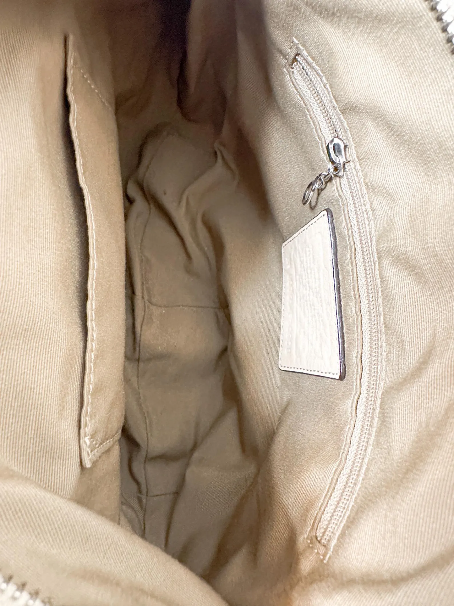 COACH Tan Soho Pebble Leather Shoulder Bag| Hobo Shoulder Purse