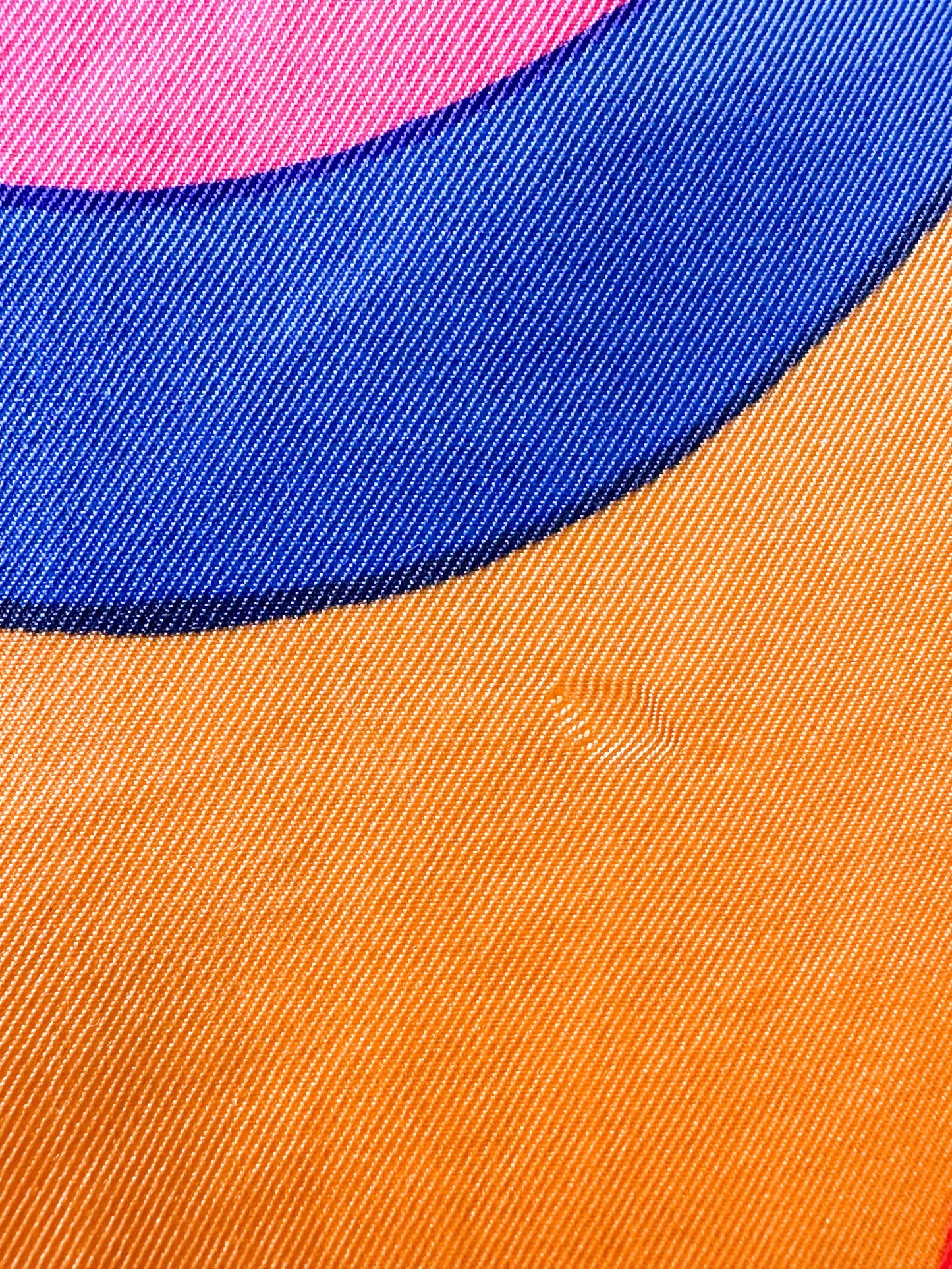 70s Inspired Orange Blue and Pink Scarf | Colourful Scarf /Shawl
