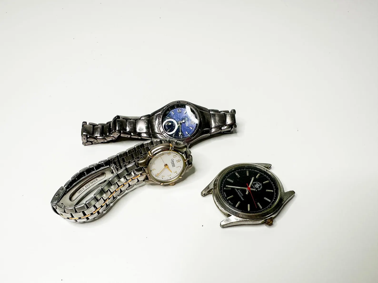 Lot of Three silver tone wristwatches | NOT TESTED