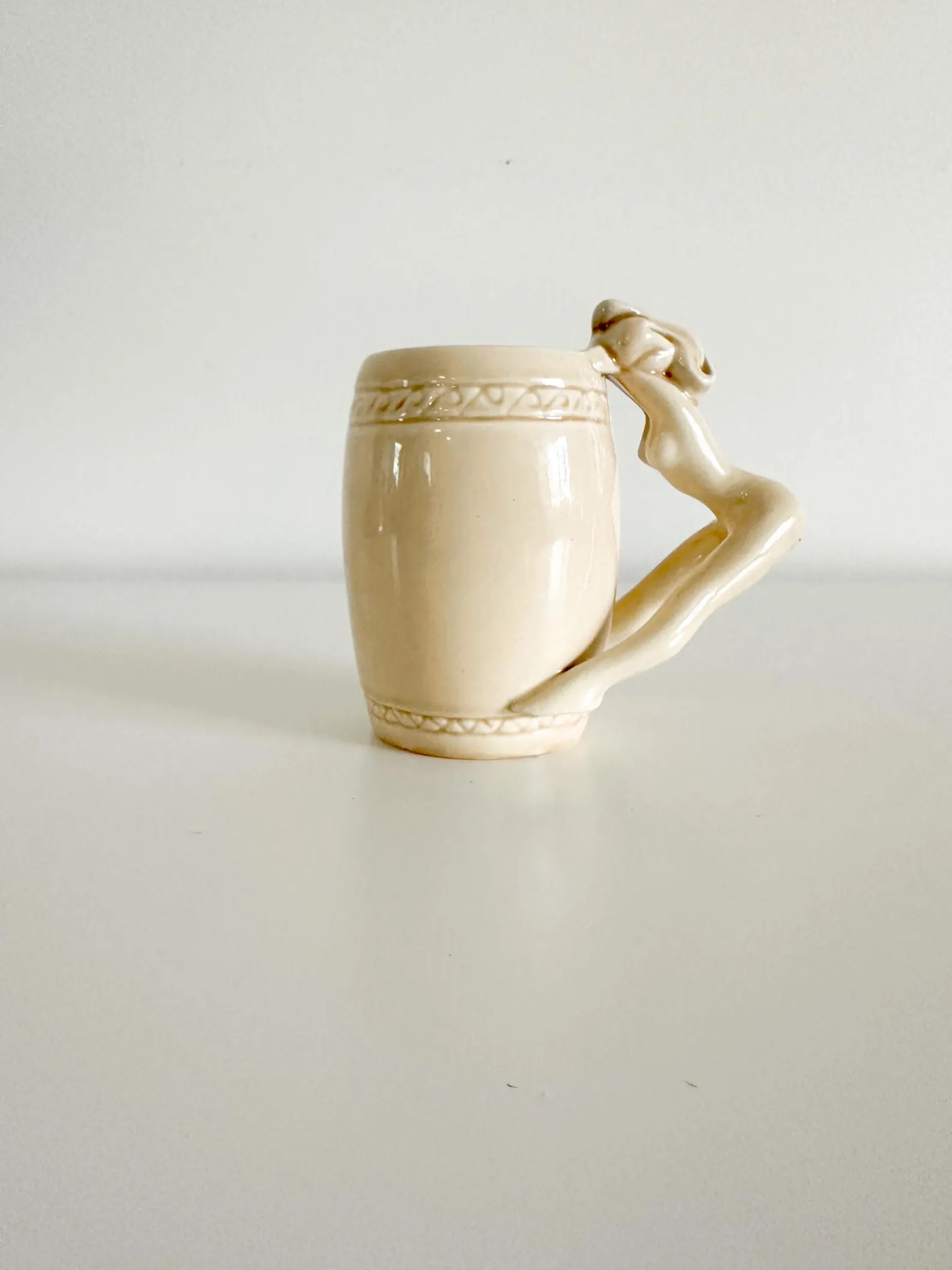 Vintage Dorothy Kindell Nude Lady Mug | Vintage Figurative Mug with Woman Handle