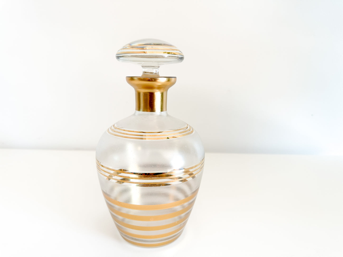 Vintage 1950s Art Deco style Bohemian Six Piece Liquor Set