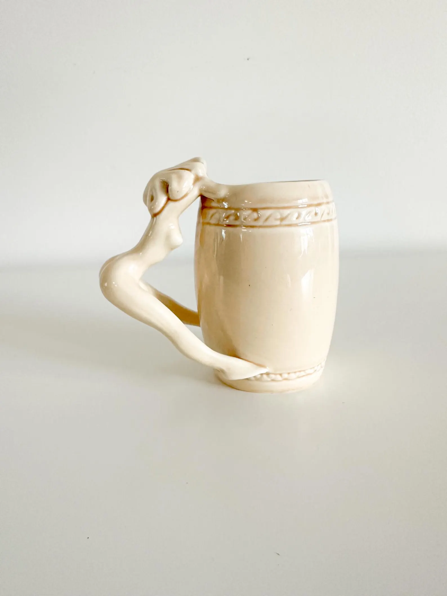 Vintage Dorothy Kindell Nude Lady Mug | Vintage Figurative Mug with Woman Handle