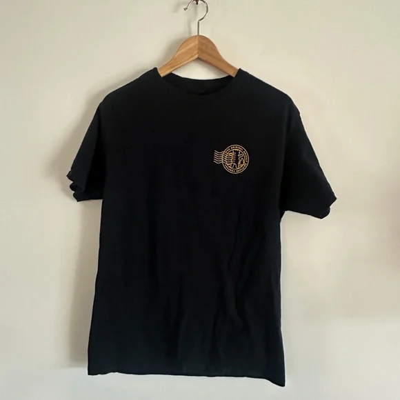 The Original Grizzly Skateboard Griptape Company Black Men's Tshirt