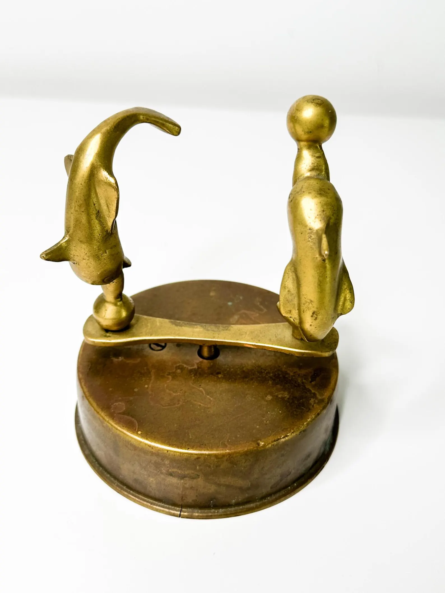 Brass Dolphin Music Box | Vintage Brass Music Box ( WORKING)