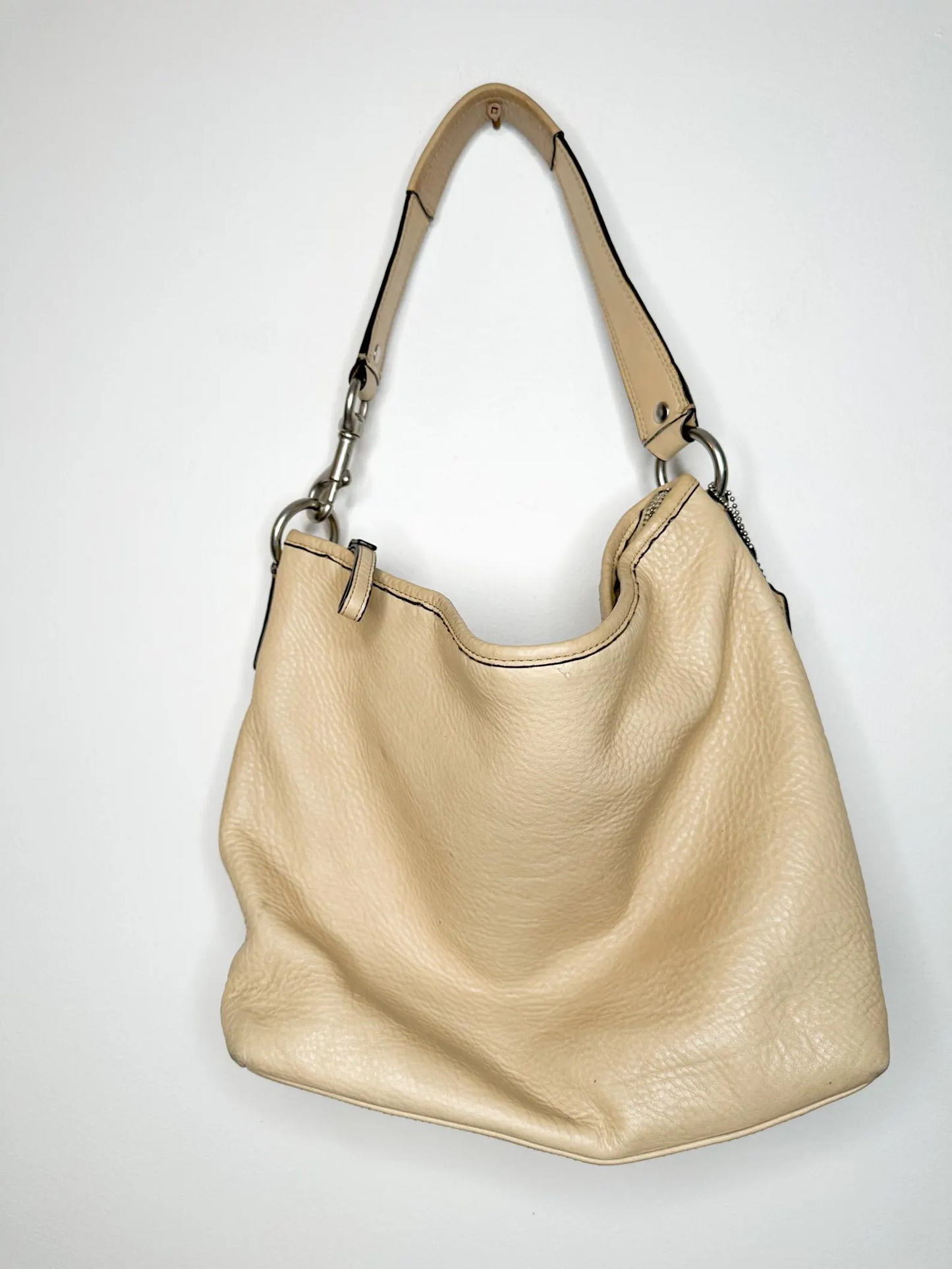 COACH Sarah Shoulder bag in Tan Pebble Leather Bag | F13095
