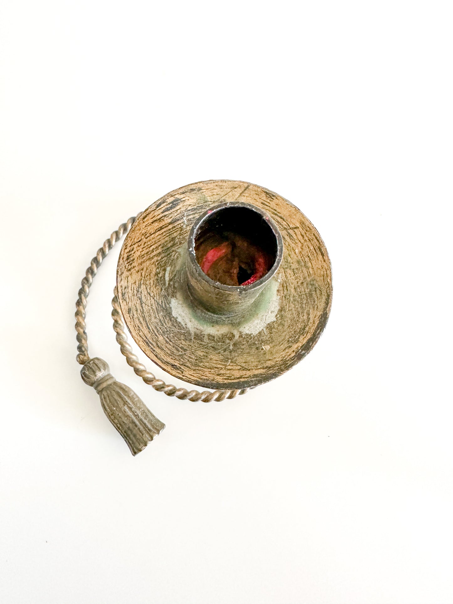 Vintage 1980s Ornate Tapered Candle Holder