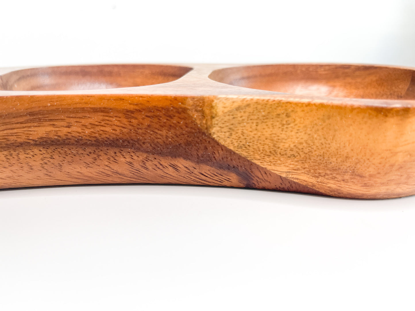 Vintage Bean Shaped Handcrafted Monkey Pod Wooden Tray| MCM Wooden Tray | Vintage Wooden tray | Scandi home decor