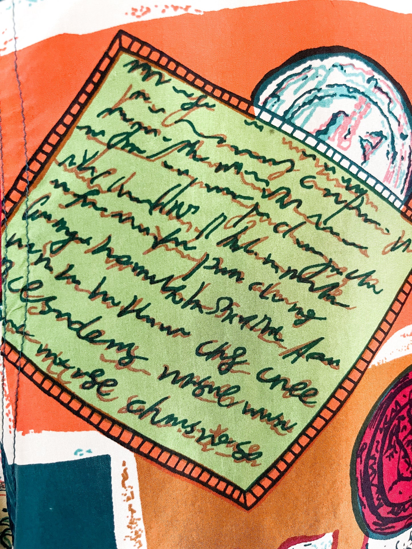 Vintage Silk Plus - 100% Silk Patterned Blouse