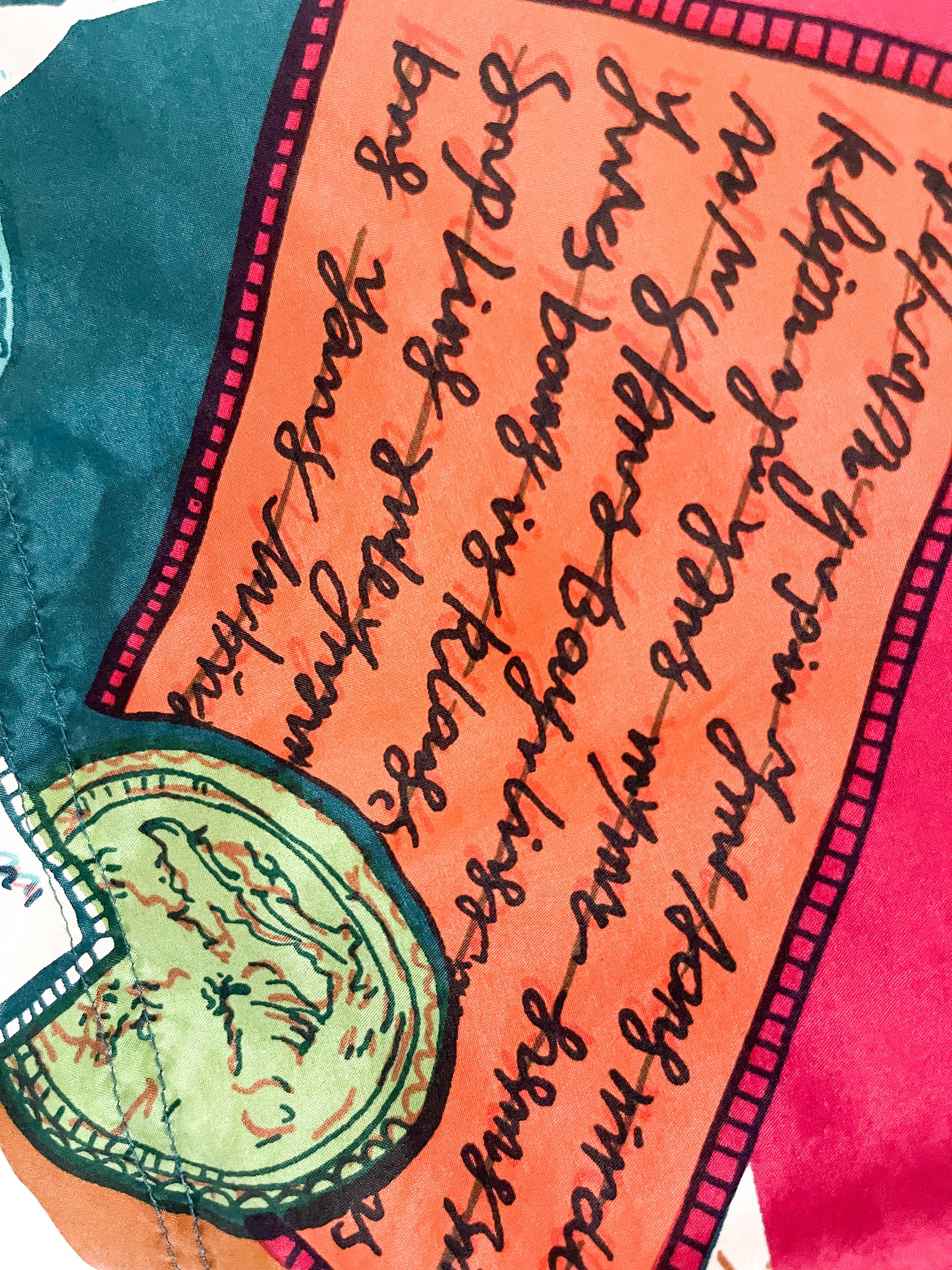 Vintage Silk Plus - 100% Silk Patterned Blouse