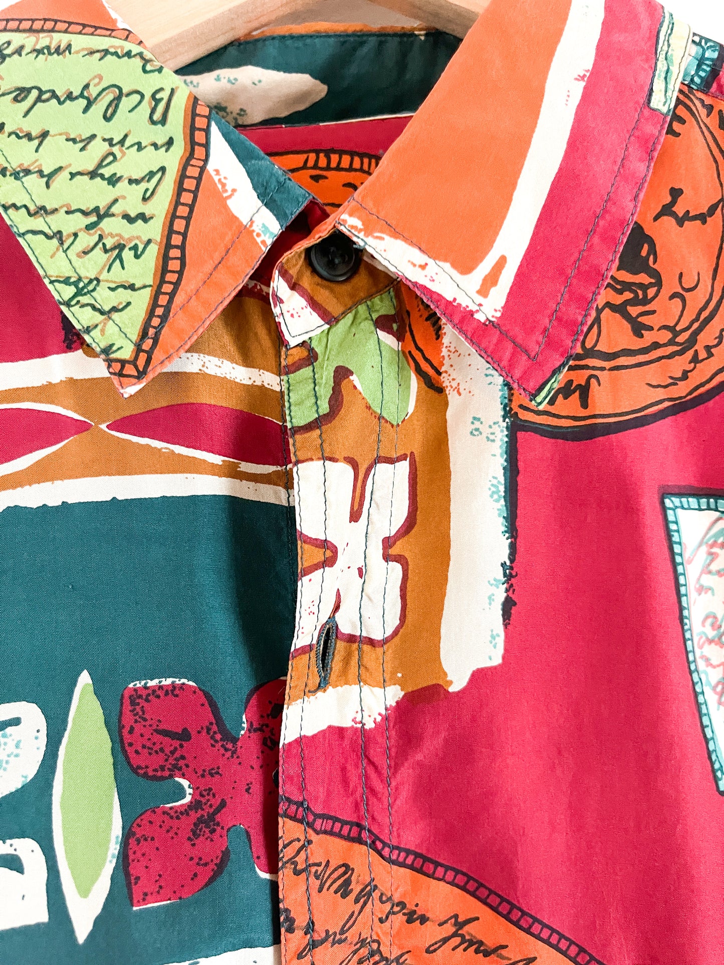 Vintage Silk Plus - 100% Silk Patterned Blouse