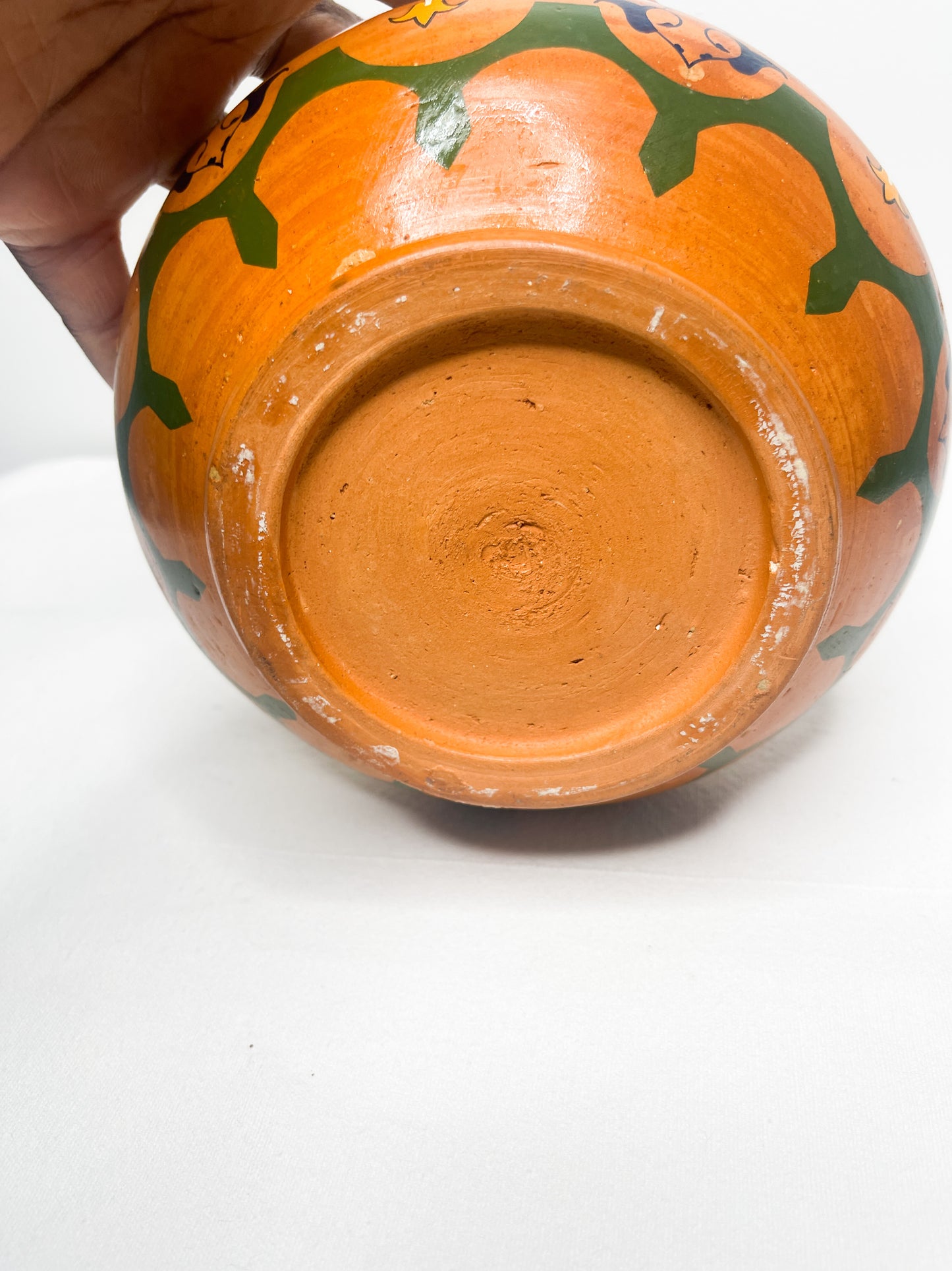 Vintage 1950s Southwestern Handmade Pueblo Clay bowl