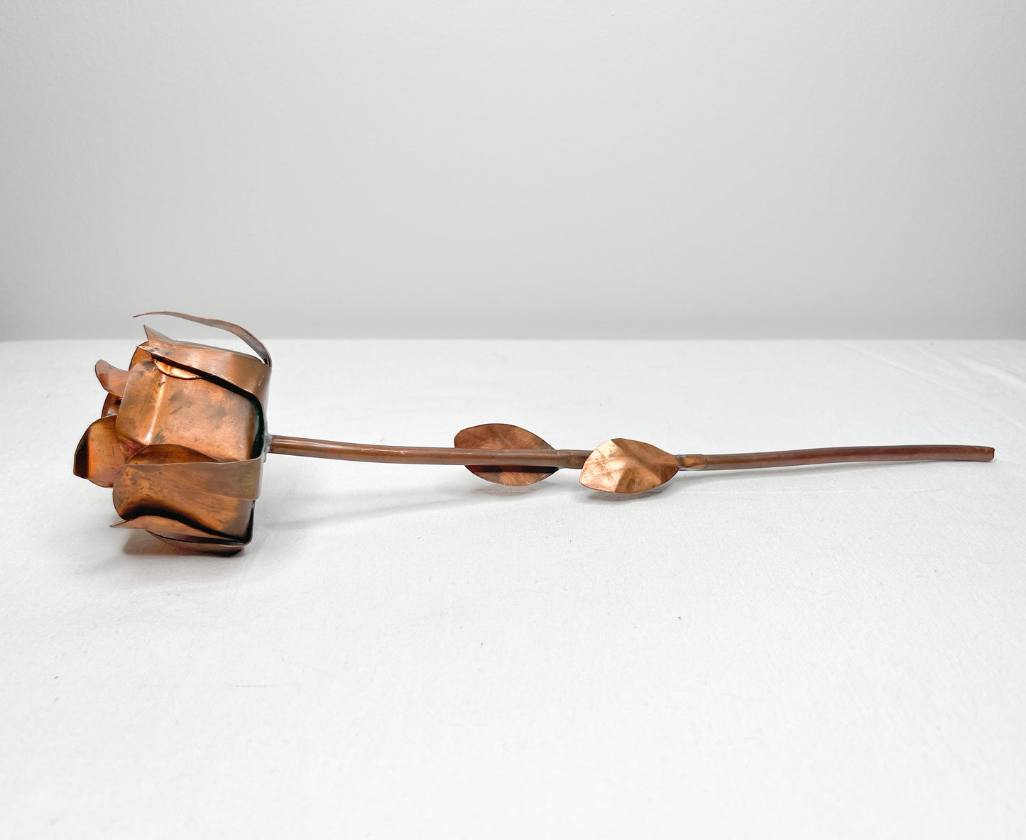 Vintage Single Stem Copper Rose