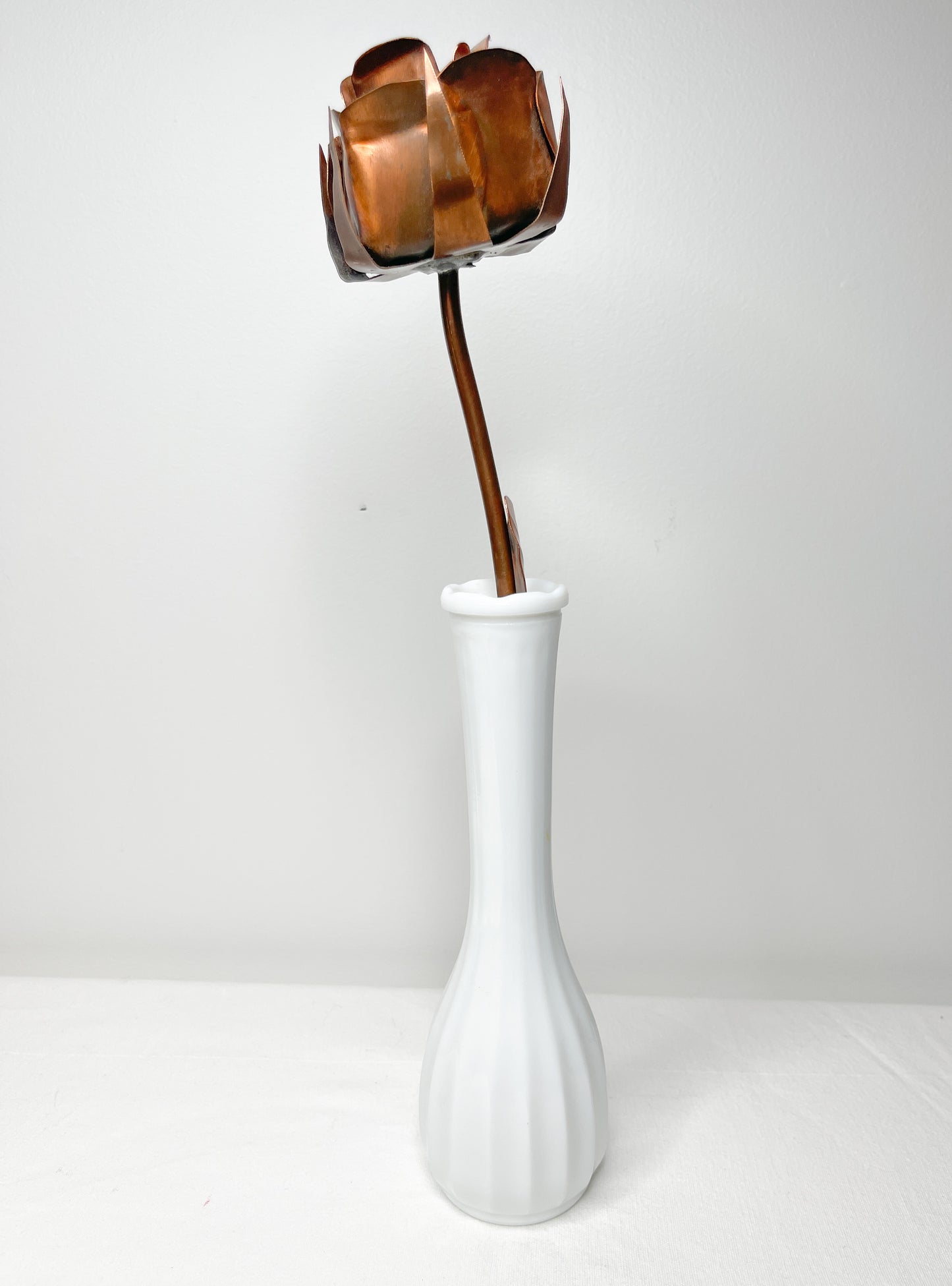 Vintage Single Stem Copper Rose