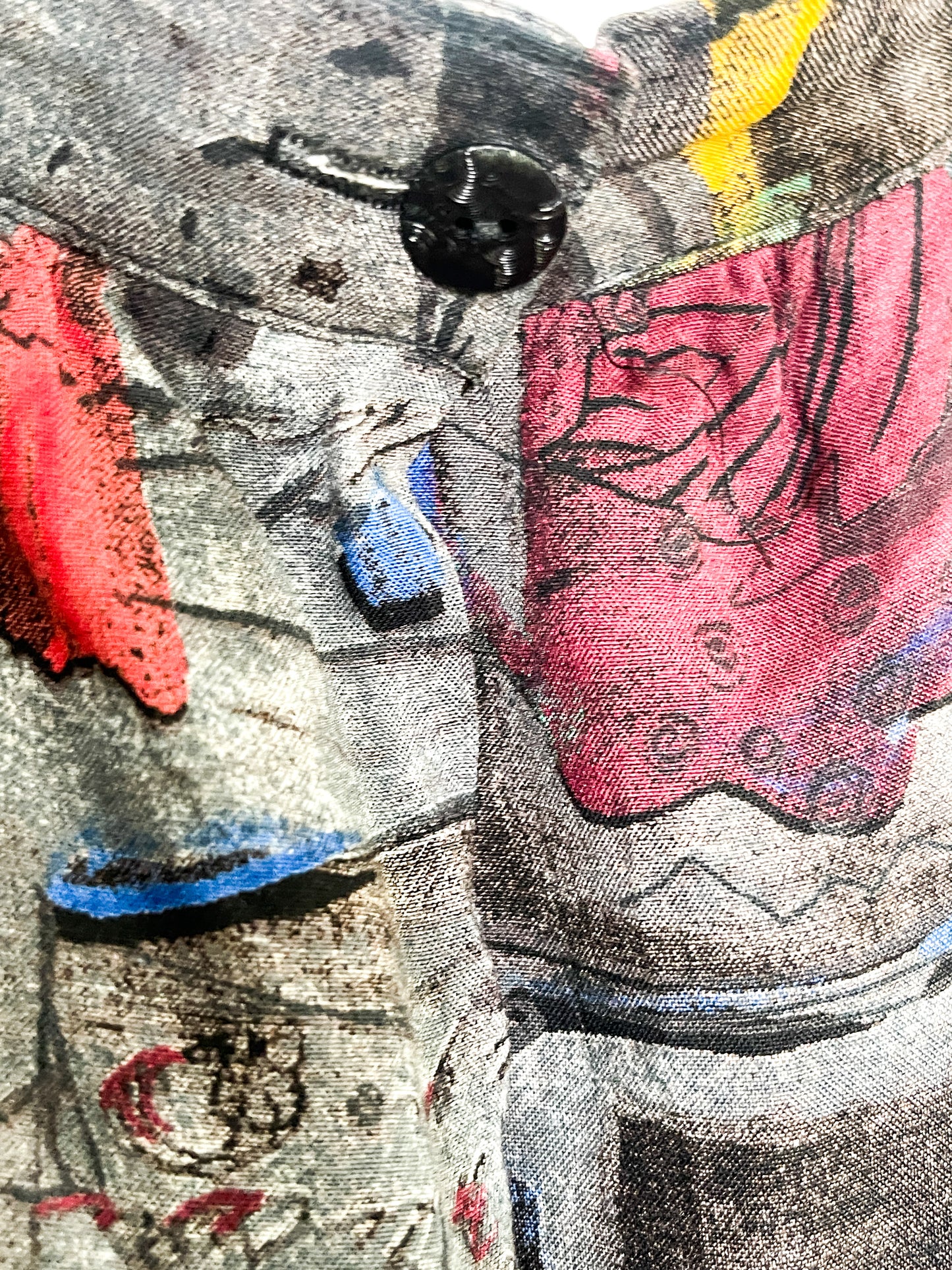 Vintage Patterned Aline Skirt | Vintage XL Patterned Skirt