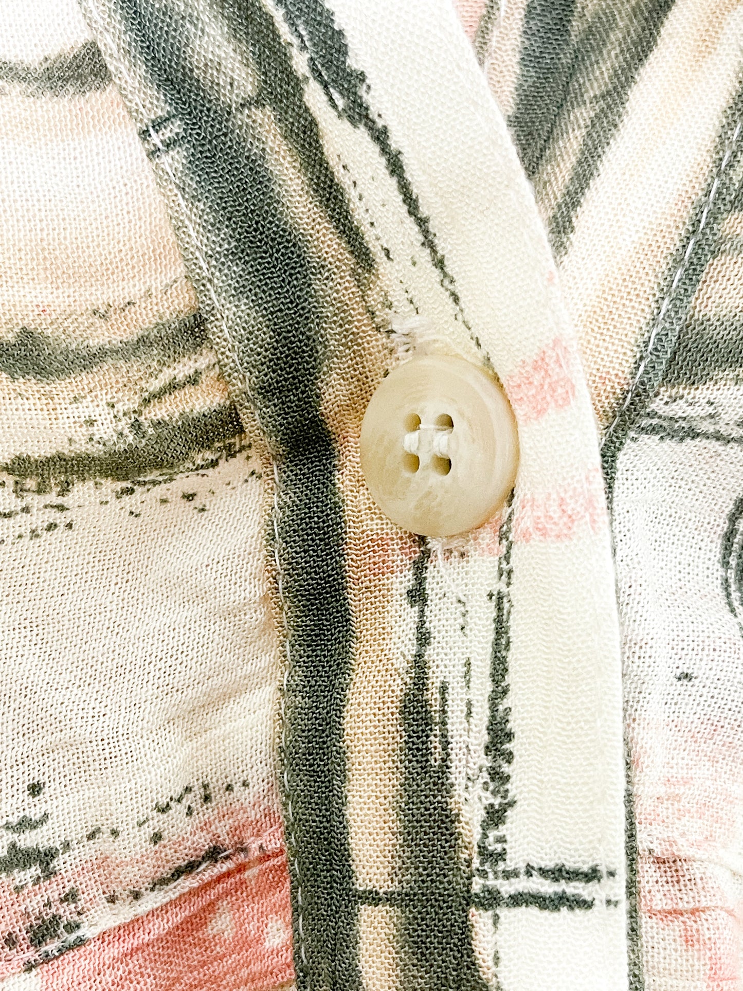 Vintage Cleo Petites Blouse| Vintage Blouse| Patterned Summer Blouse| Vintage Spring/Summer Blouse