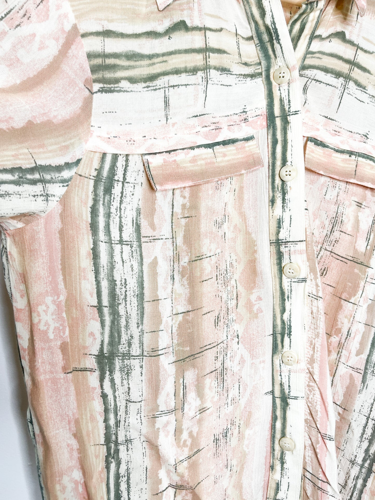 Vintage Cleo Petites Blouse| Vintage Blouse| Patterned Summer Blouse| Vintage Spring/Summer Blouse