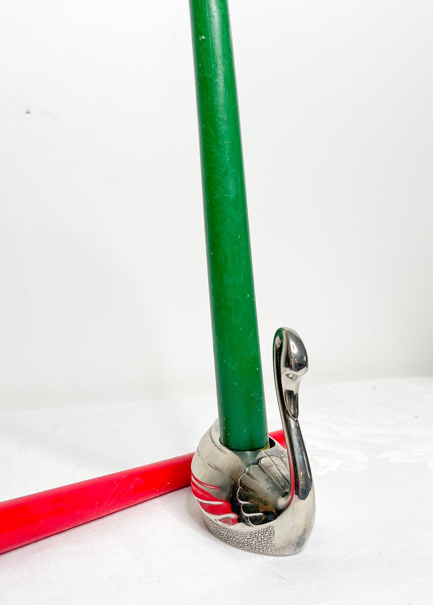 Vintage Swan Candle Holder