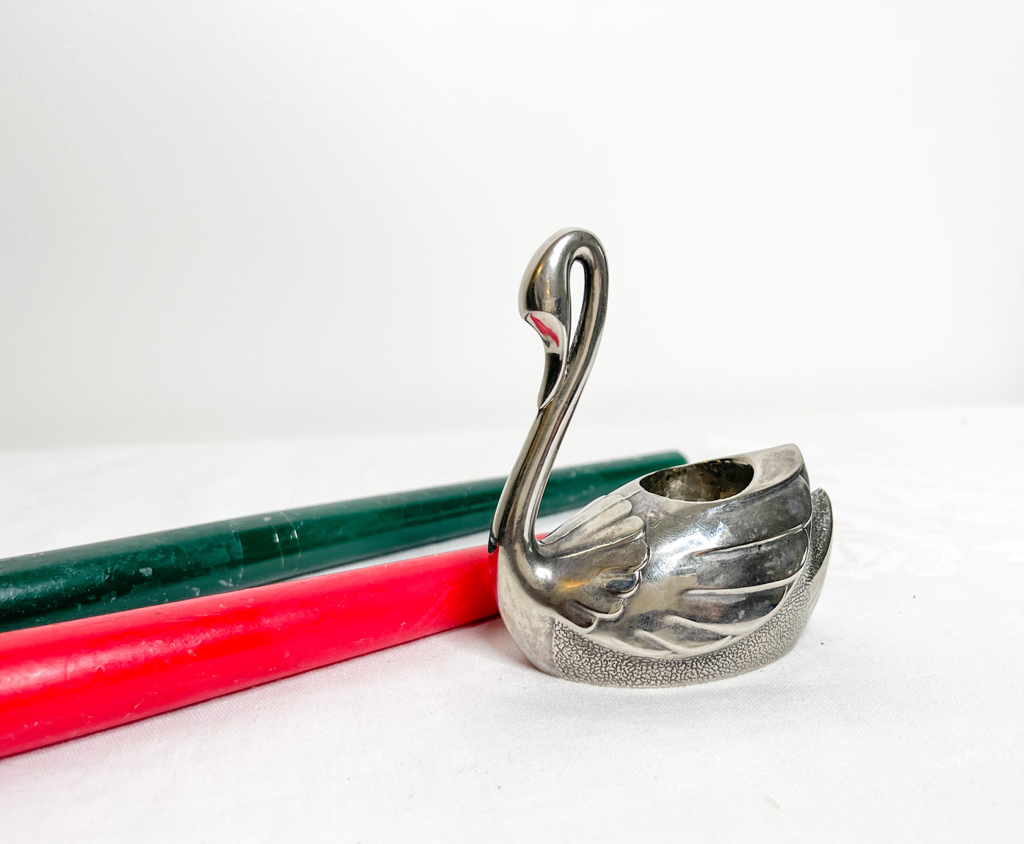 Vintage Swan Candle Holder