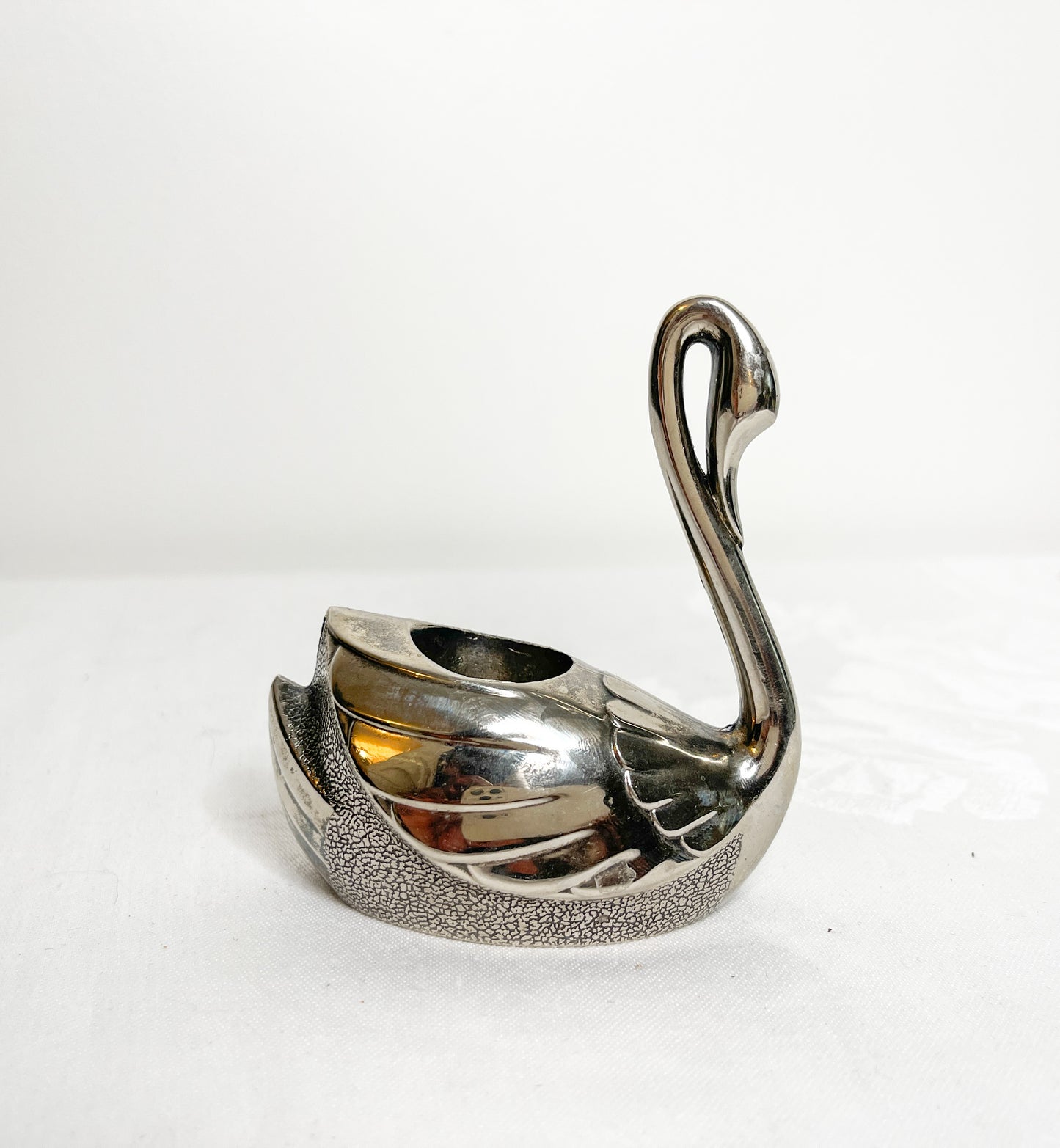 Vintage Swan Candle Holder