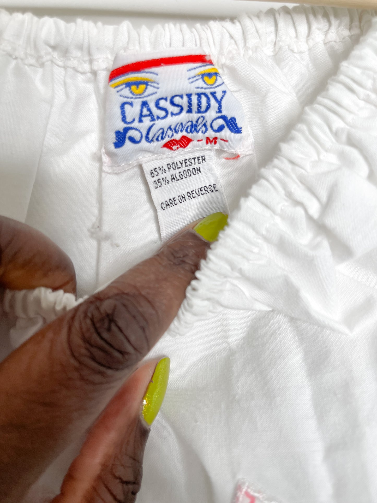 Cropped Embroidery Blouse with Elastic Waist and Neckline | Vintage Blouse | Vintage Cropped Top Blouse