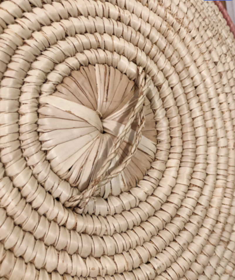 Vintage Woven Coiled Basket | Home Decor | LARGE BASKET