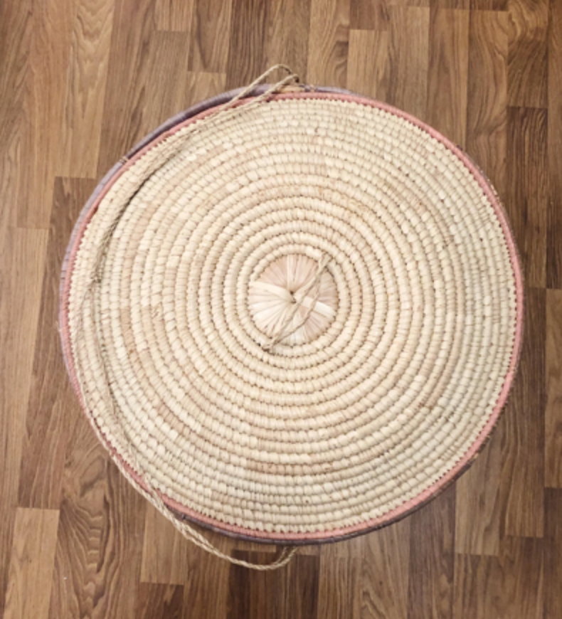 Vintage Woven Coiled Basket | Home Decor | LARGE BASKET