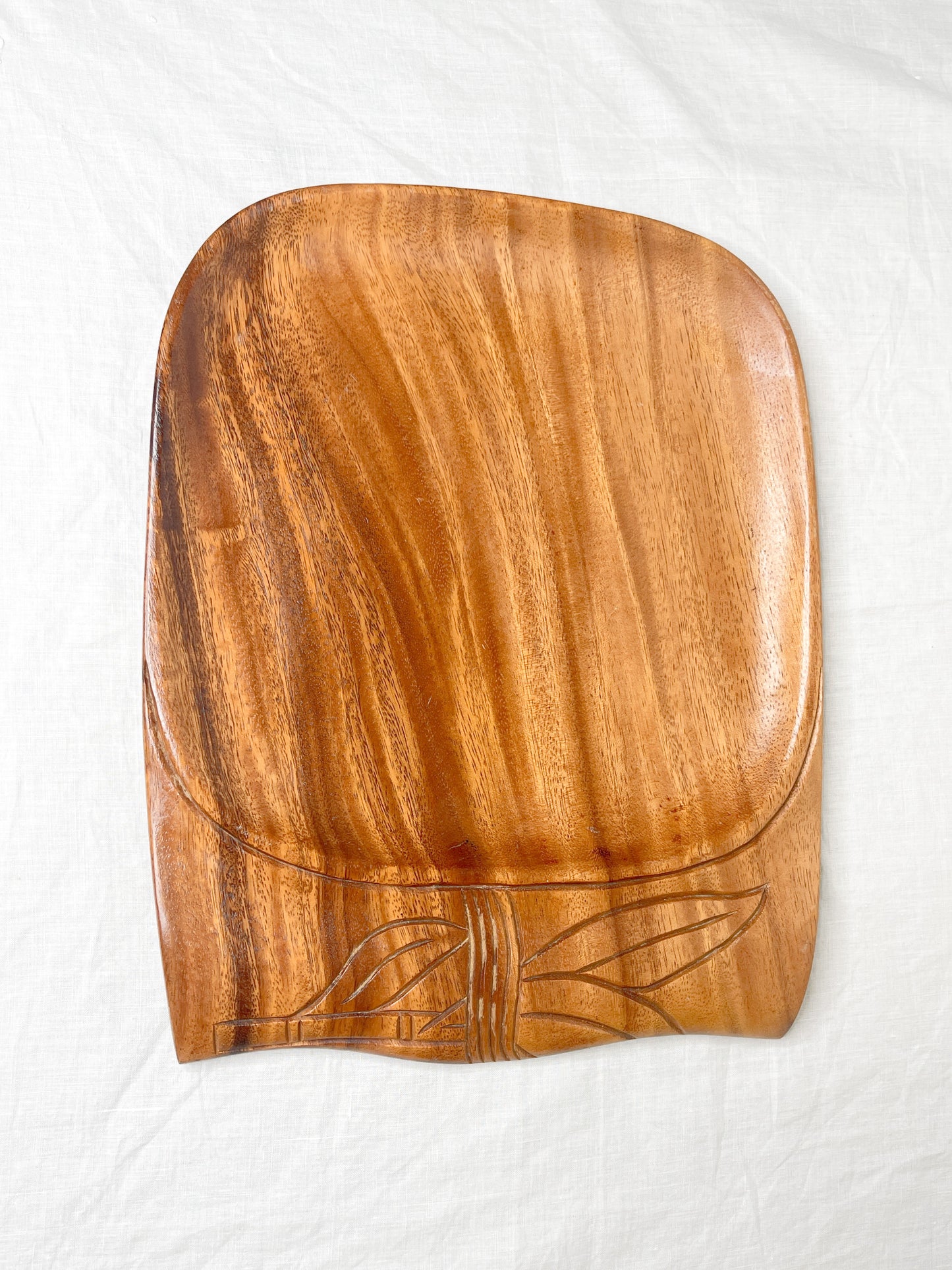 Vintage Monkey Pod Platter