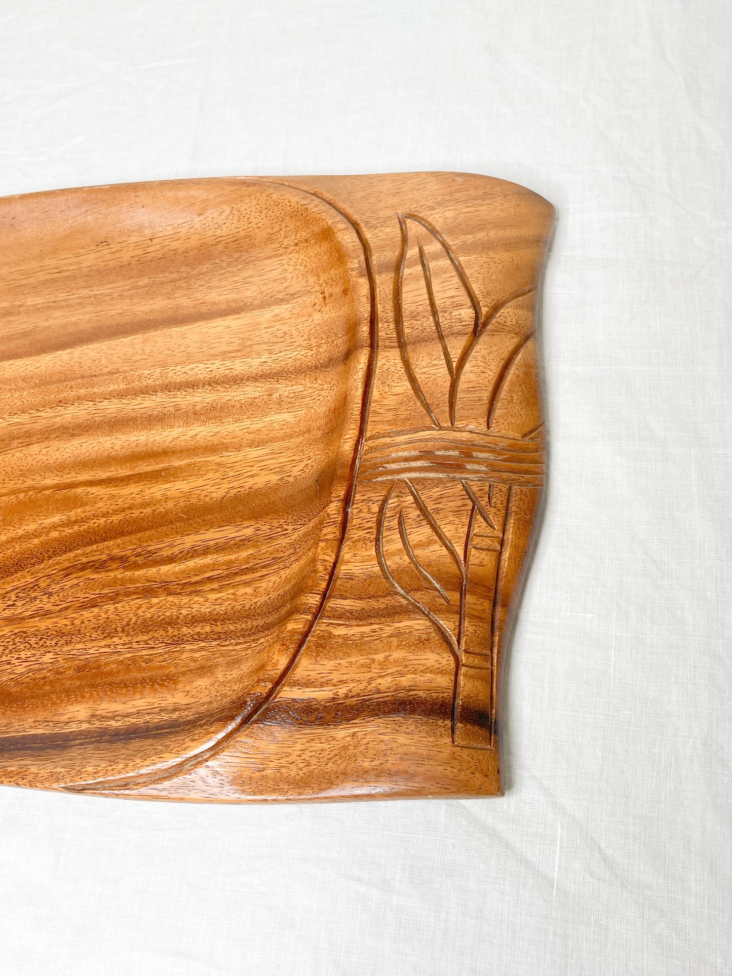 Vintage Monkey Pod Platter