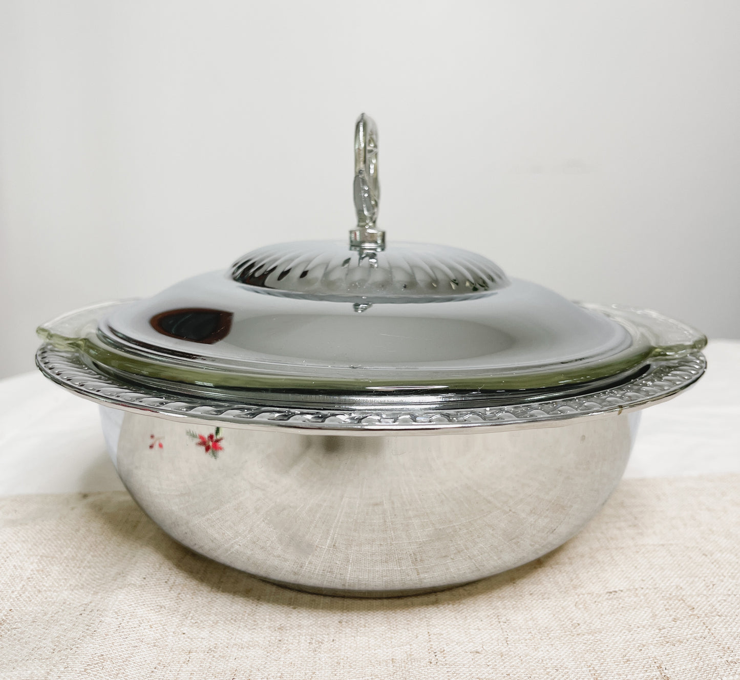 Shelton Ware Anchor Hocking Fire King 3 Pc Covered Serving Bowl Set Vintage