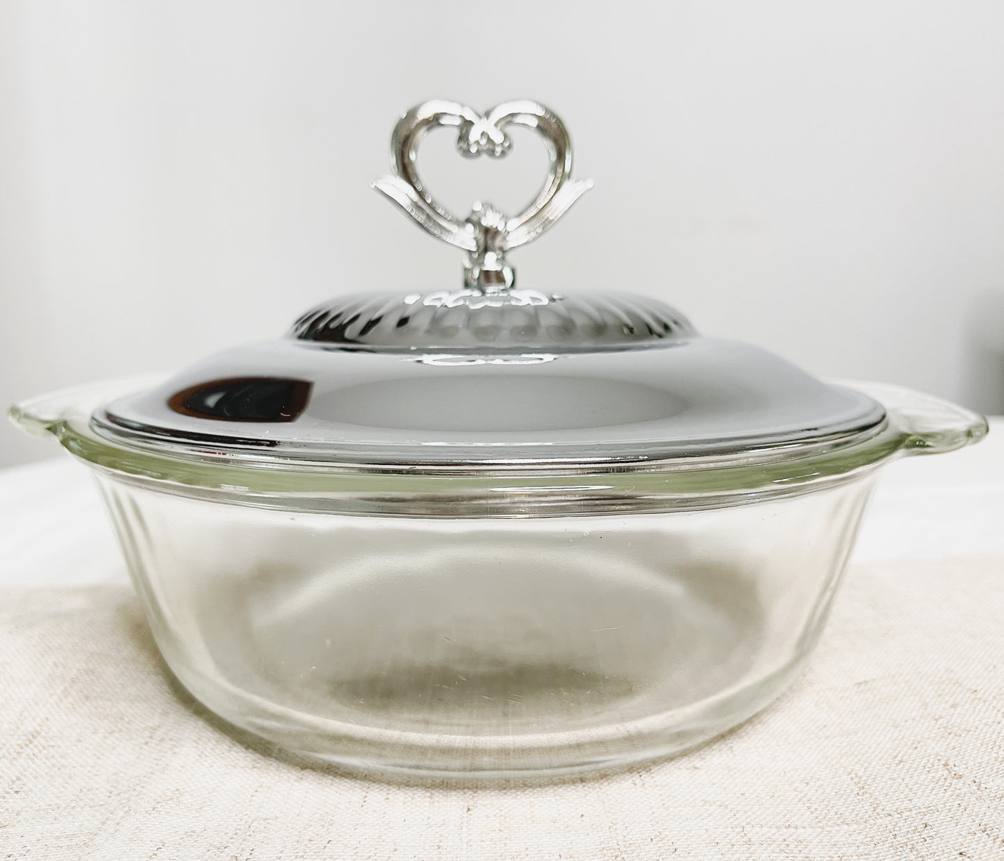 Shelton Ware Anchor Hocking Fire King 3 Pc Covered Serving Bowl Set Vintage