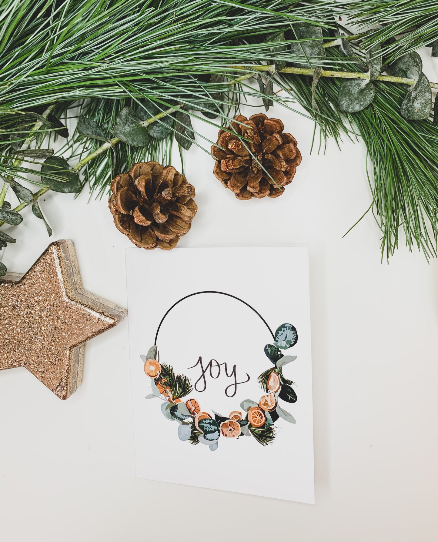 Five Assorted Holiday cards - $20.00