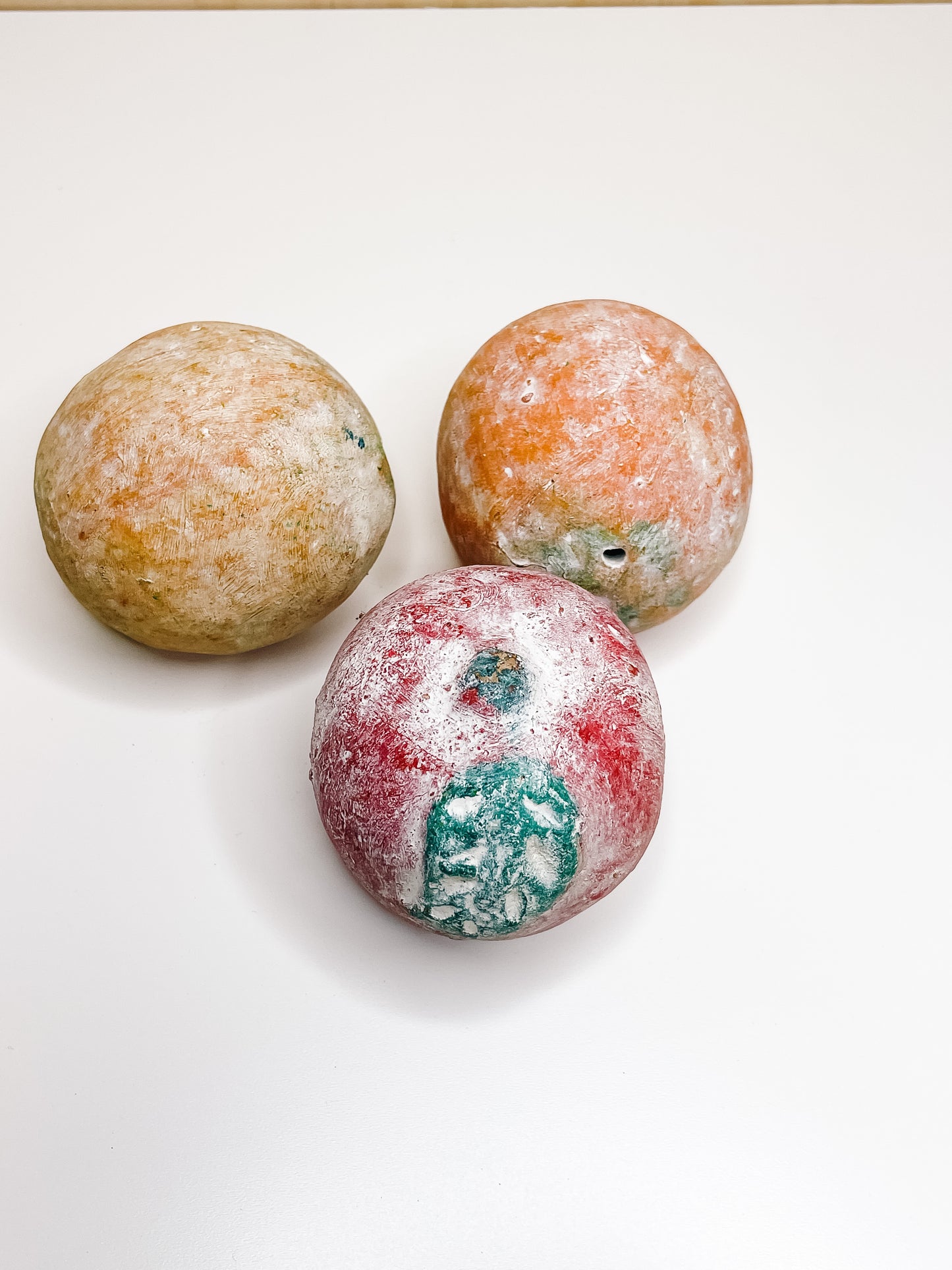 Vintage Terracotta Fruit Bowl with Terracotta Fruit