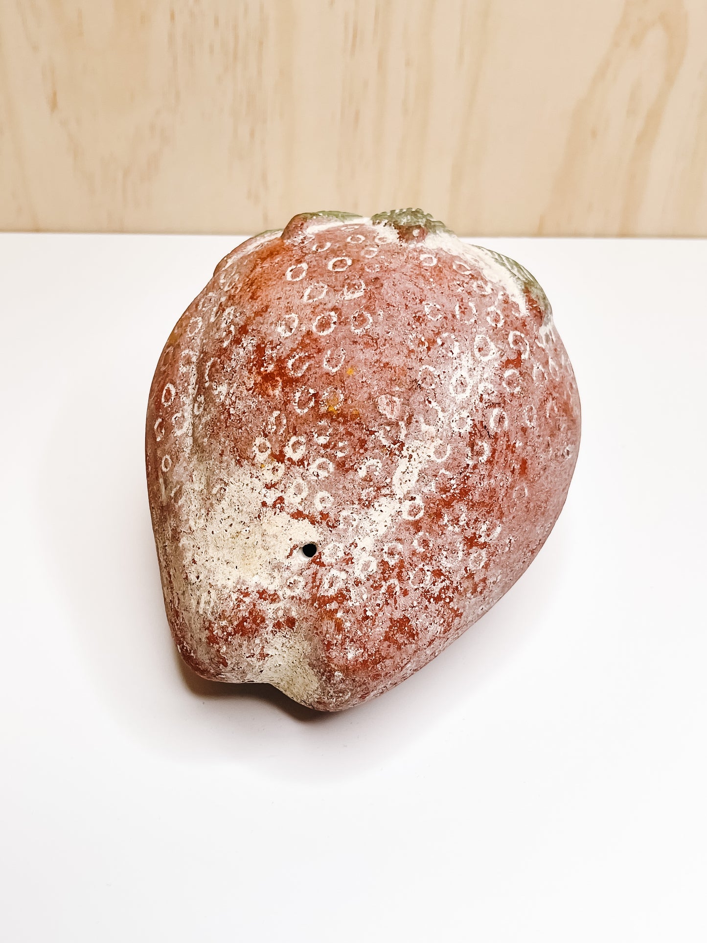 Vintage Terracotta Fruit Bowl with Terracotta Fruit