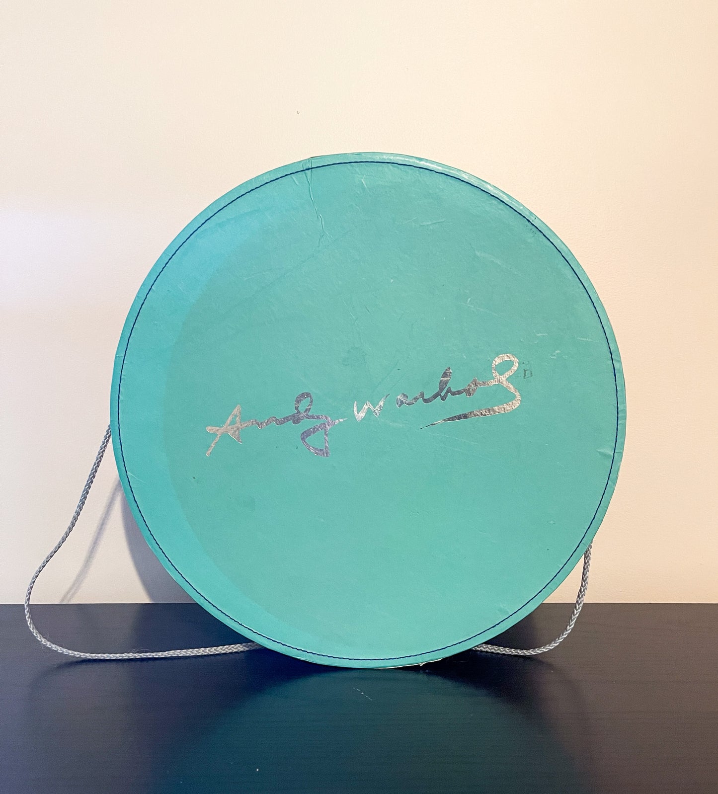 Vintage Andy Warhol Daisy Hat Box - Green