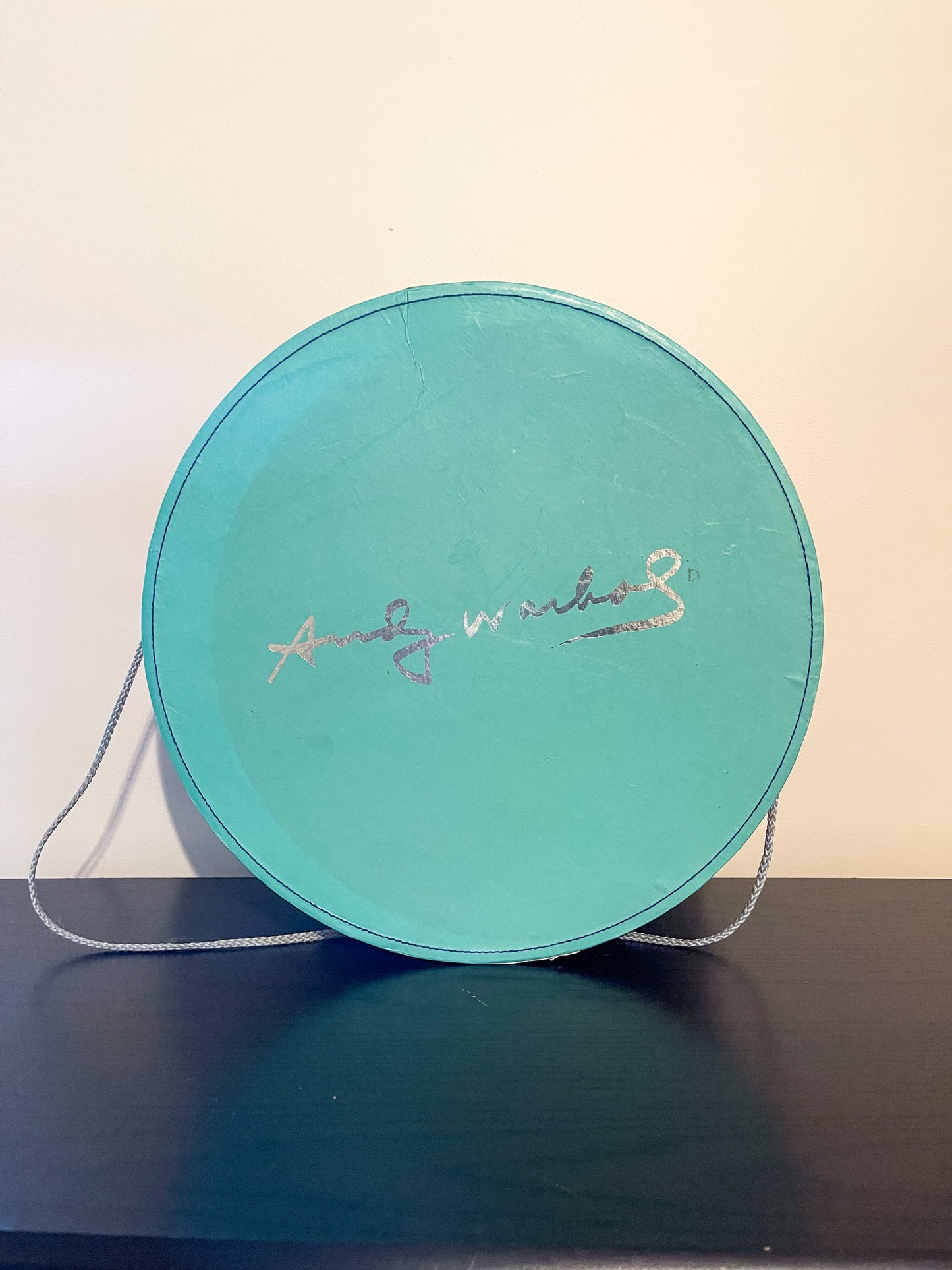 Vintage Andy Warhol Daisy Hat Box - Green