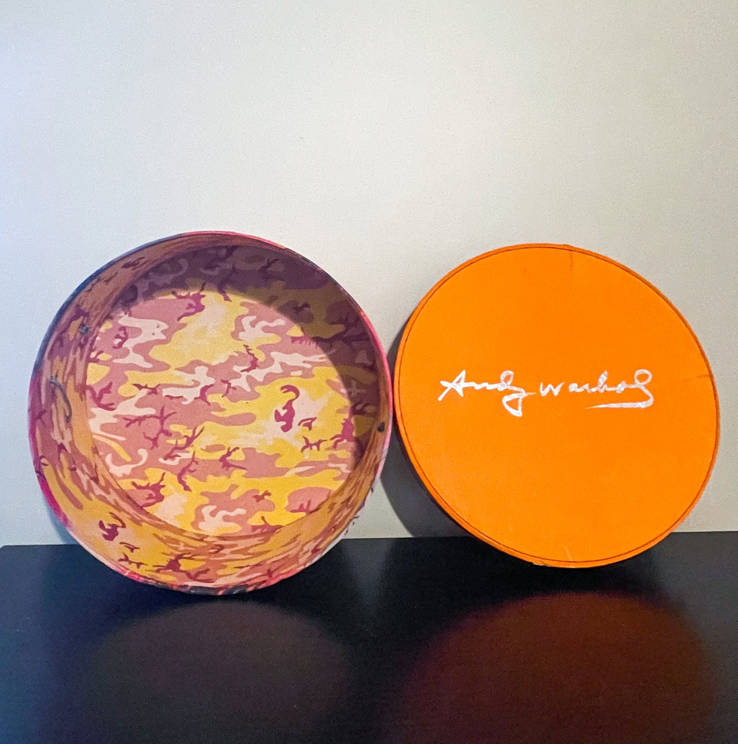 Vintage Andy Warhol Daisy Hat Box - Orange