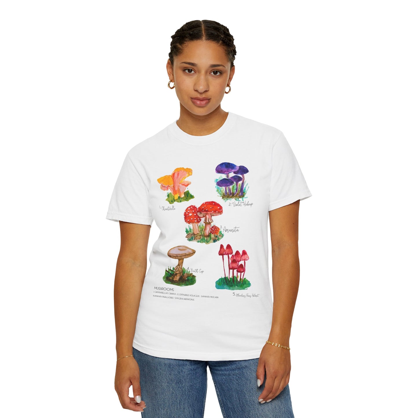 Mushroom Illustration T-shirt