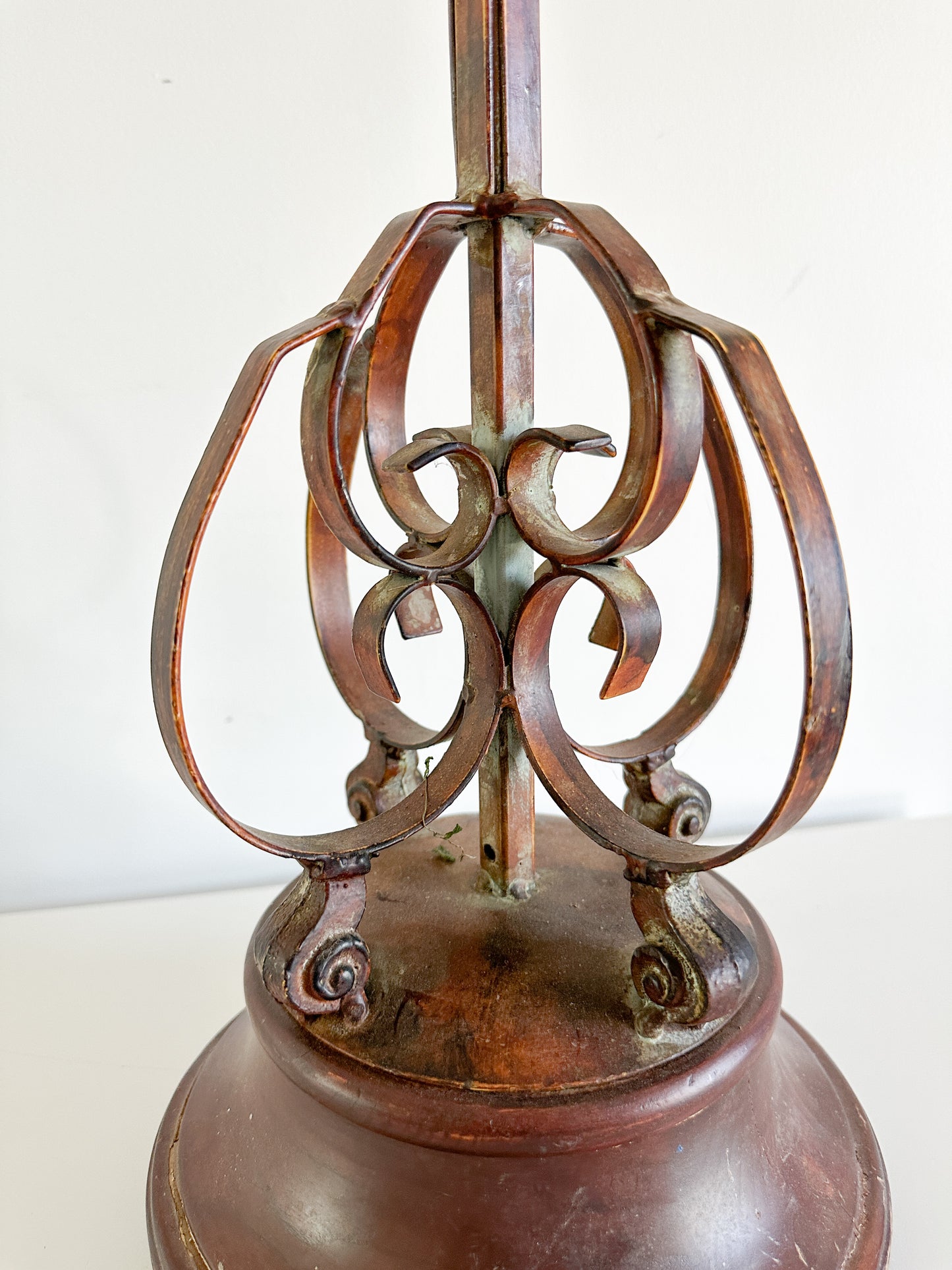 Set of Two Large Iron Candle Stand