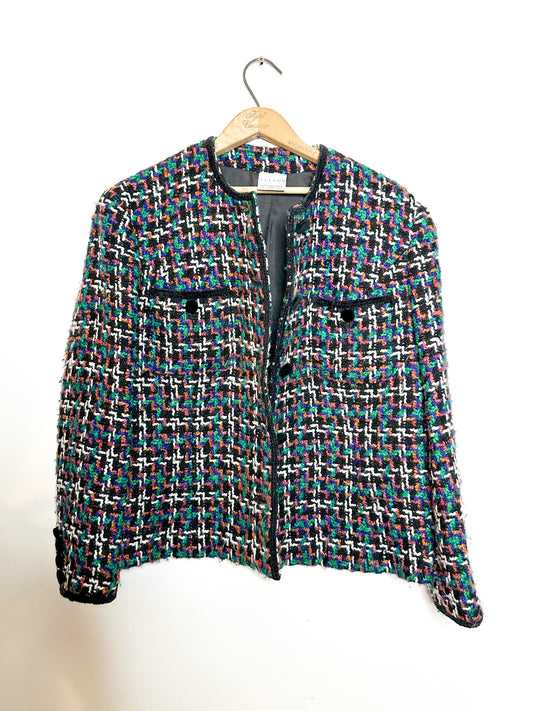 Alexon Vintage Tweed Blazer | Vintage Alexion Blazer | 90s Luxury Vintage Blazer