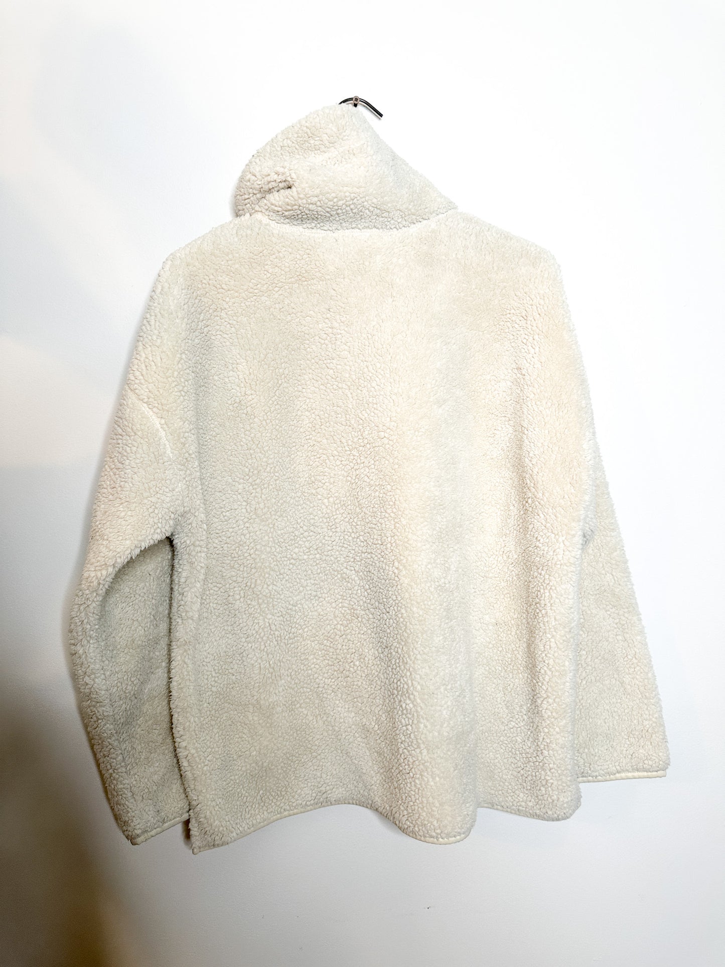 CHAPS Cozy Teddy Coat Size: Large | Vintage Zipper Front Cream Sweater