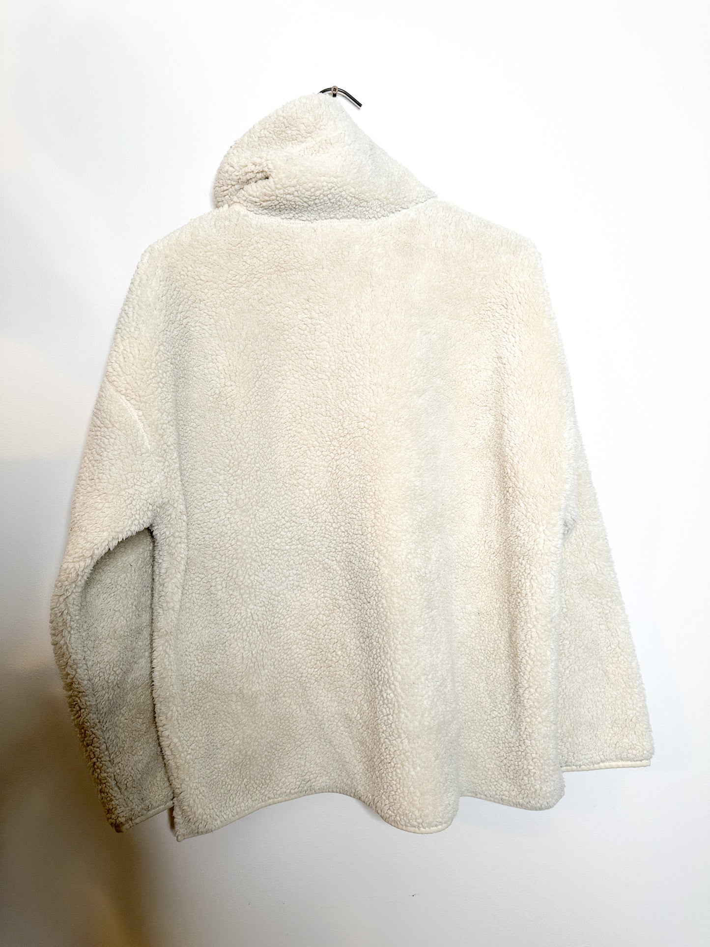 CHAPS Cozy Teddy Coat Size: Large | Vintage Zipper Front Cream Sweater